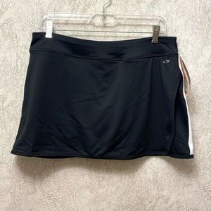 NWT Champion Skort - Black with White Stripe and Handy Back Pocket!